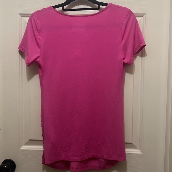 New! Isabel Maternity short sleeve twist front top - Picture 4 of 4